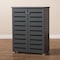Baxton Studio Adalwin Dark Gray 2-Door Wooden Entryway Shoe Storage Cabinet 152-9170 - alternate 7